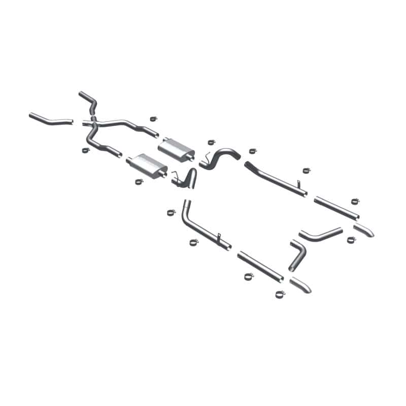 Magnaflow — MagnaFlow Sys C/B 55-57 Chevy Bel-Air
Crossmember-Back
Cat-Back - view 1