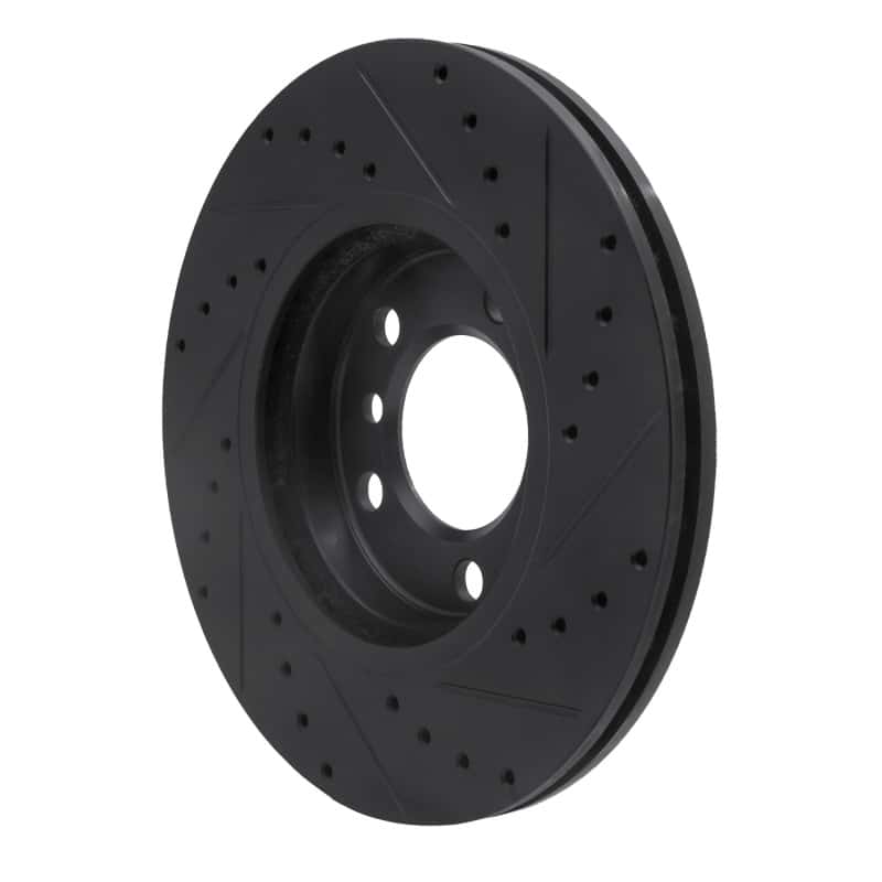 R1 Concepts — R1 11-16 Mini Cooper Paceman Front Left Drilled & Slotted Black Brake Rotor
R1 Brake Rotor Drill - view 4