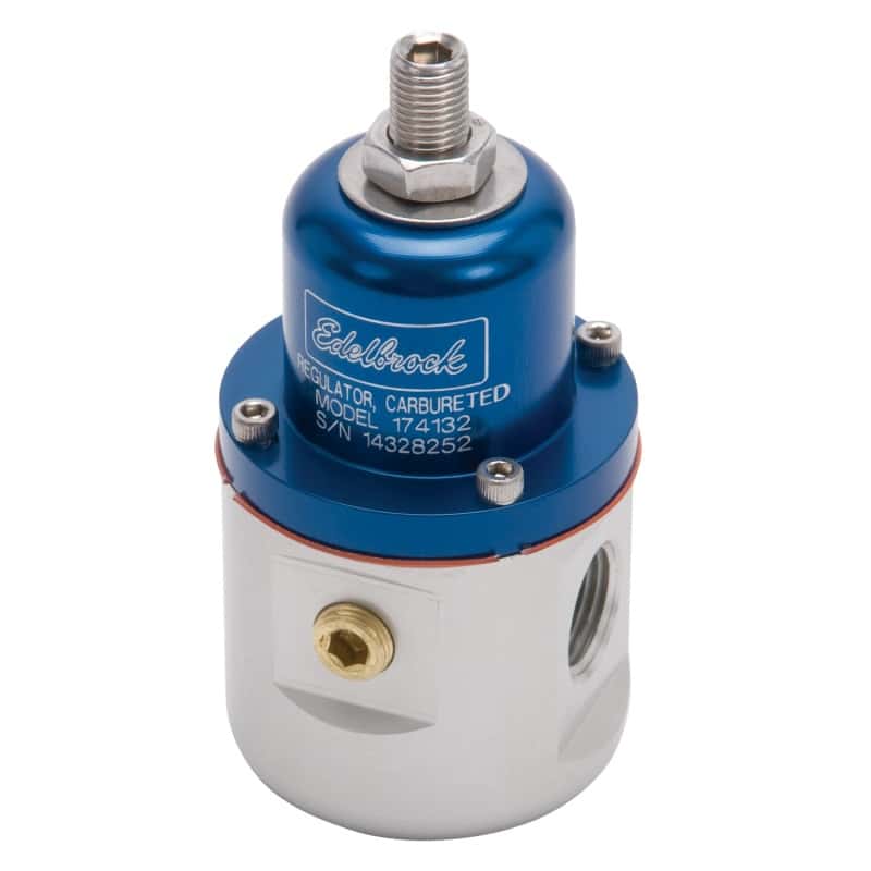 Edelbrock — Edelbrock Fuel Pressure Regulator Carbureted 160 GPH 5-10 PSI 3/8In In/Out 3/8In Return Blue/Clear
PUMPS - view 3