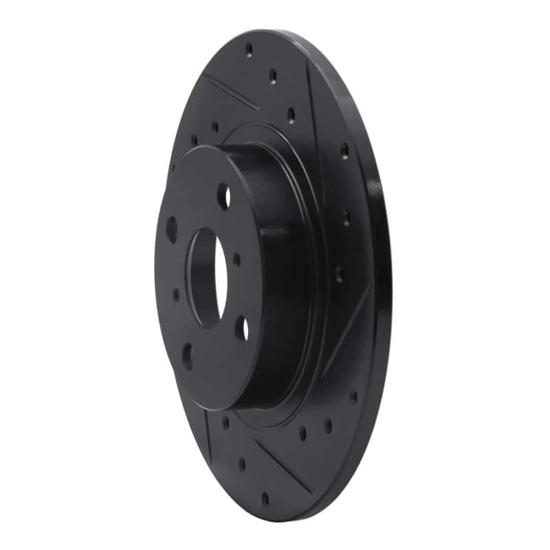 R1 Concepts — R1 87-89 Toyota MR2 Rear Right Drilled & Slotted Black Brake Rotor
R1 Brake Rotor Drill - view 2
