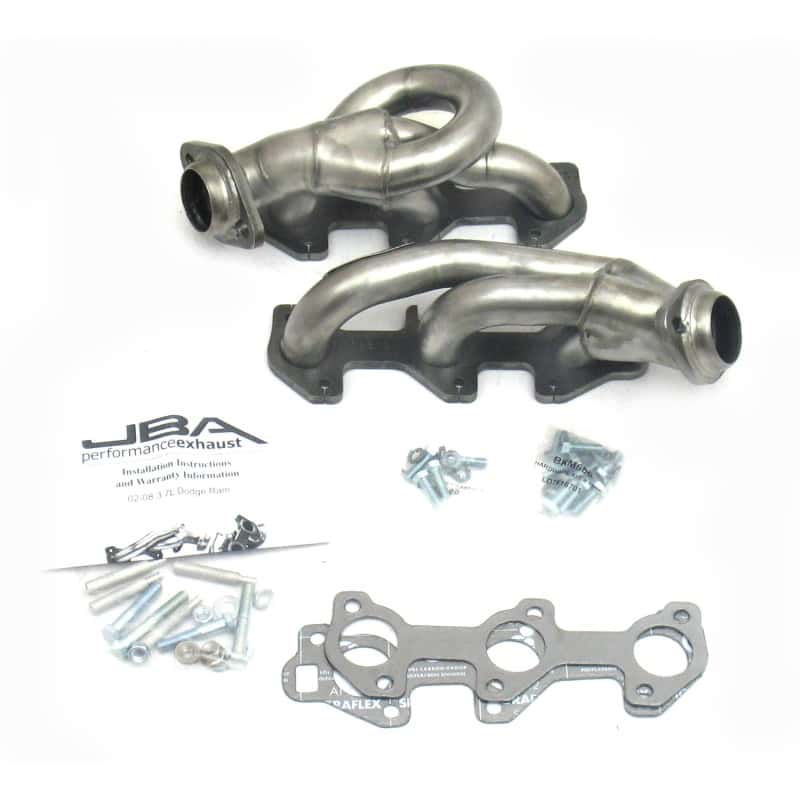 JBA — JBA 02-08 Dodge Ram 3.7L V6 1-1/2in Primary Raw 409SS Cat4Ward Header
Exhaust Header - view 2