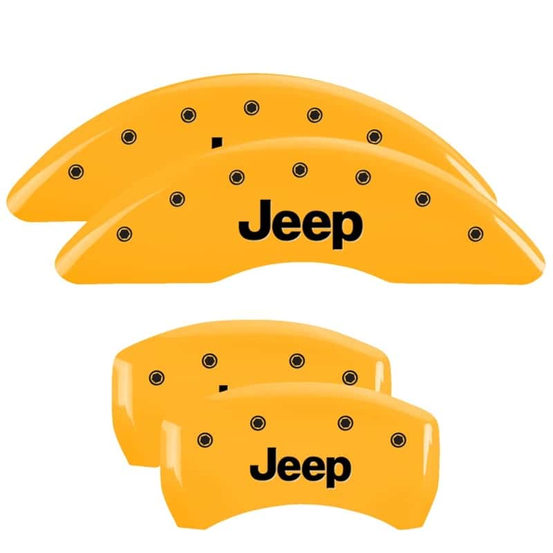 MGP — MGP 4 Caliper Covers Engraved Front & Rear JEEP Yellow finish black ch
Caliper Covers - view 1