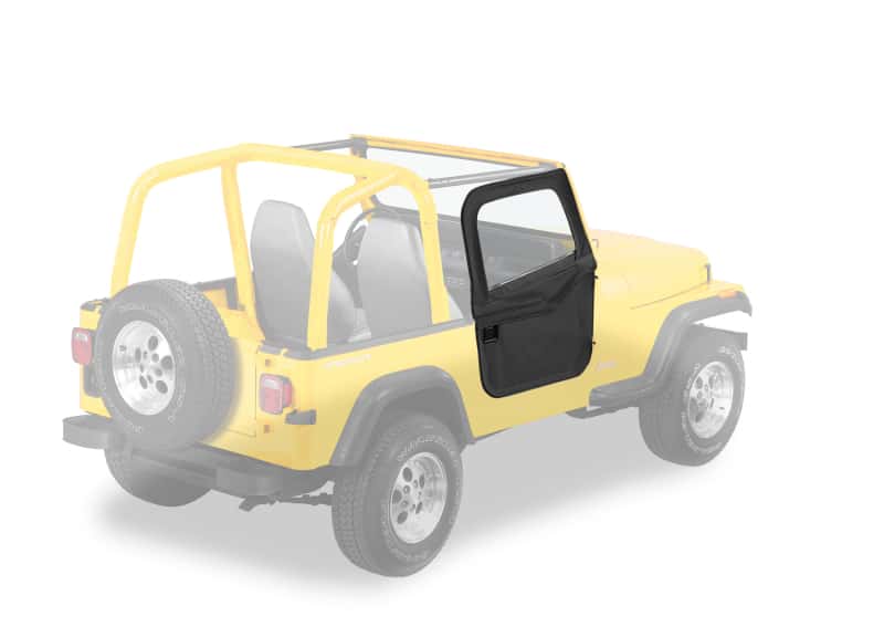 Bestop — Bestop 80-86 Jeep Cj7 / 87-95 Wrangler YJ Full Fabric Doors (Black Crush)
Full Fabric Doors - view 1