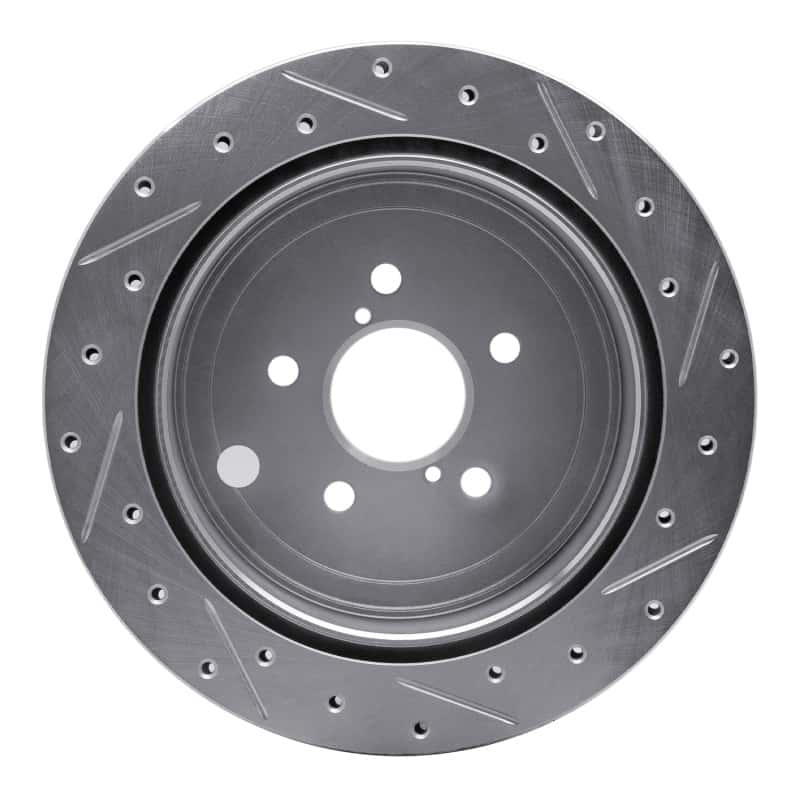 R1 Concepts — R1 10-25 Scion FR-S Rear Left Drilled & Slotted Silver Brake Rotor
R1 Brake Rotor Drill - view 5