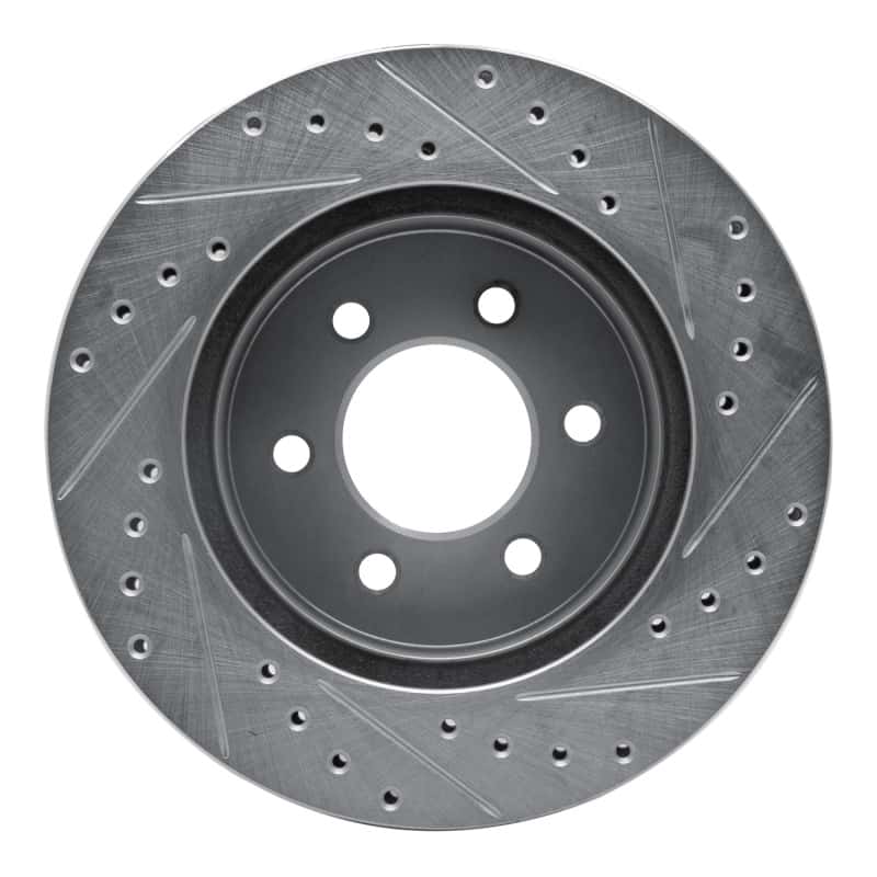 R1 Concepts — R1 97-02 Dodge Dakota 4WD Front Left Drilled & Slotted Silver Brake Rotor
R1 Brake Rotor Drill - view 5