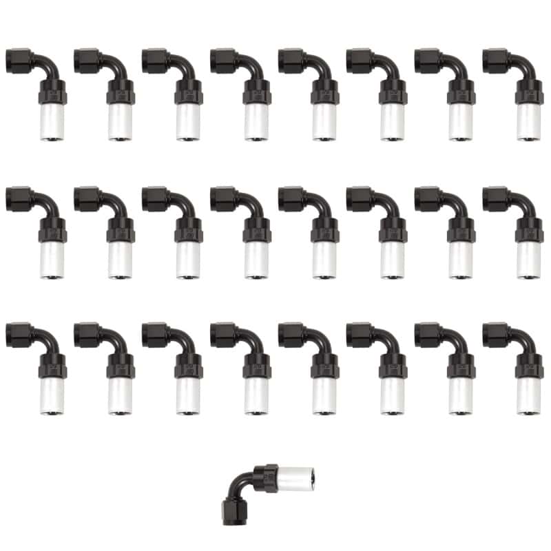 Russell — Russell Performance -6 AN Proclassic Crimp 90 Degree End (O.D. 0.600) (Qty. 25)
Hose Fitting - view 1
