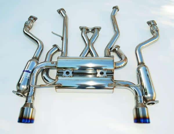 Invidia — Invidia 07+ Infiniti G37 Coupe Gemini Rolled Titanium Tip Cat-back Exhaust - view 1