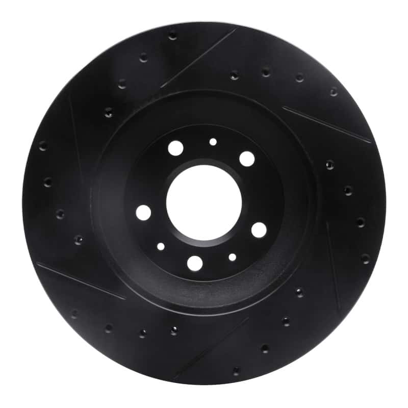 R1 Concepts — R1 04-08 Cadillac CTS Front Right Drilled & Slotted Black Brake Rotor
R1 Brake Rotor Drill - view 5