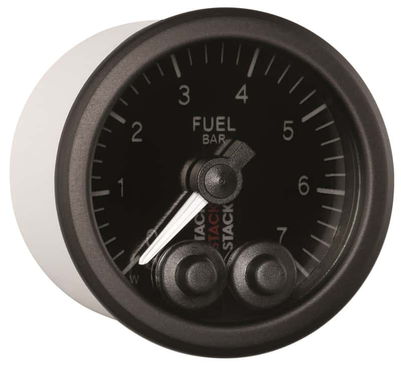 AutoMeter — Autometer Stack 52mm 0-7 Bar M10 Male Pro-Control Fuel Pressure Gauge - Black
Ga FuelP PC Blk 7Bar - view 4