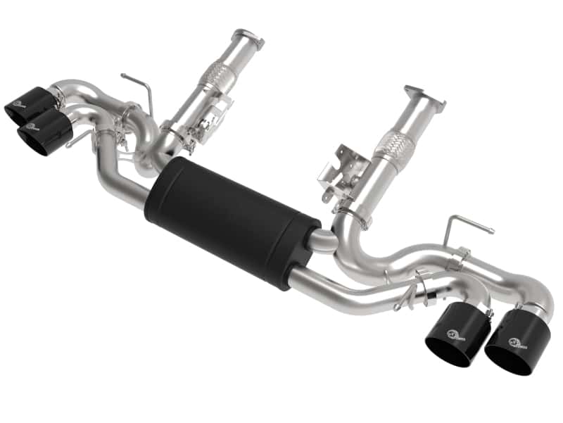 aFe — aFe MACH Force-Xp 2-1/2in 304SS Cat-Back 2020 Chevy Corvette (C8) 6.2L - Black Tip
Cat-Back Exhaust - view 1