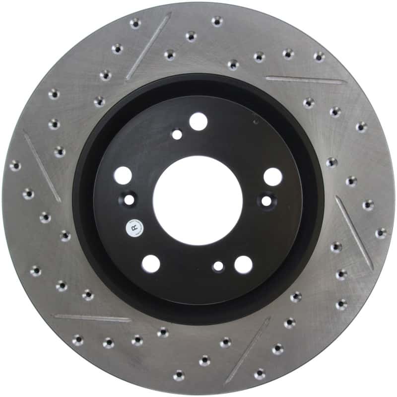 Stoptech — StopTech 02-06 Acura RSX Type S / 06-09 Honda Civic Si Slotted & Drilled Right Front Rotor
Disc Brake Rotor
Slot/Drill Rotor - view 2
