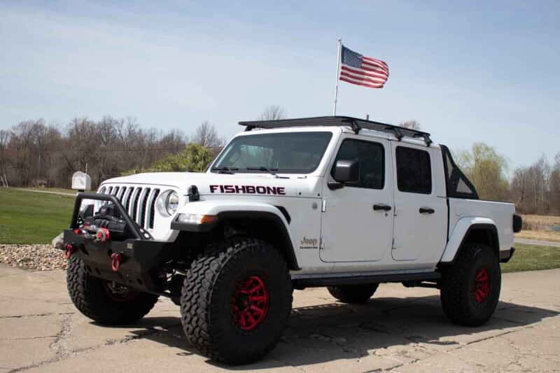 Fishbone Offroad — Fishbone Offroad 2020+ Jeep Gladiator Chase Rack W/Molle Panel - view 11
