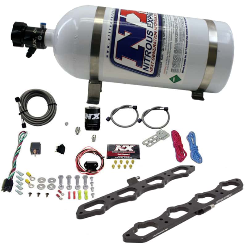 Nitrous Express — Nitrous Express 2018+ Ford 5.0L Coyote Dry Direct Port Plate System w/10lb Bottle
Injection System Kit
N2OSys - view 1