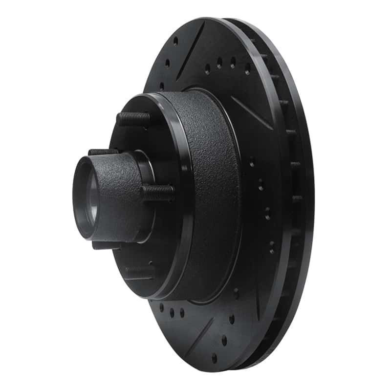 R1 Concepts — R1 1978-1990 Buick Estate Wagon Front Left Drilled & Slotted Black Brake Rotor
R1 Brake Rotor Drill - view 2