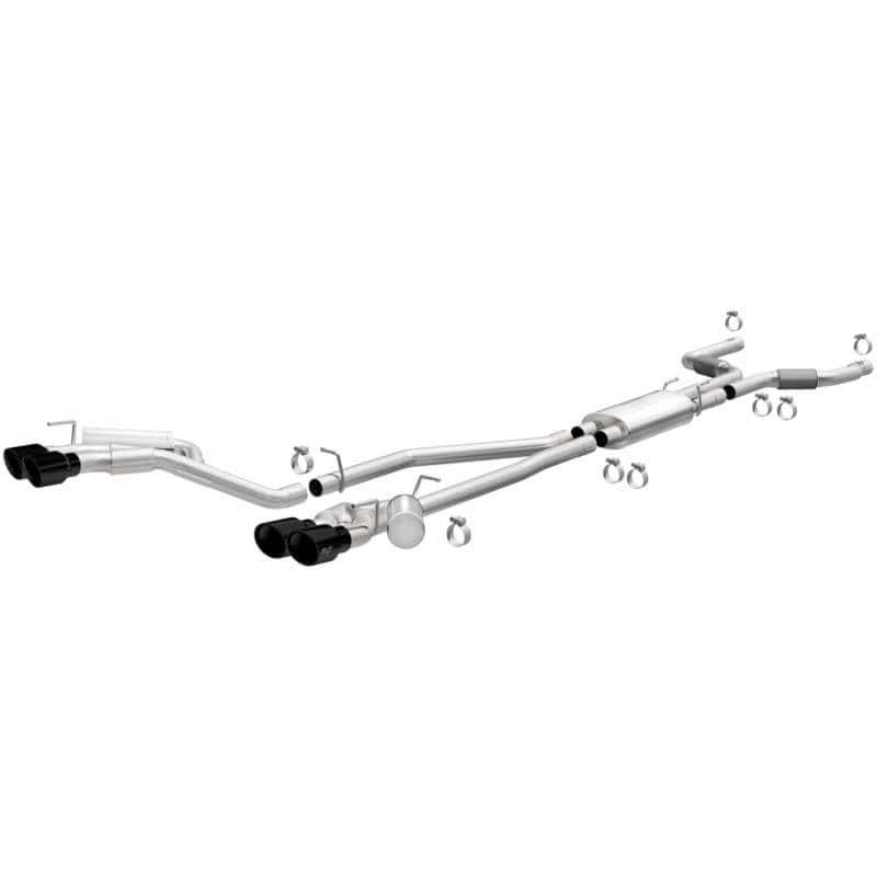 Magnaflow — MagnaFlow 20-21 Ford Explorer 3.0L V6 Dual Exit Quad Black Chrome Tip Street Series Cat-Back Exhaust - view 1