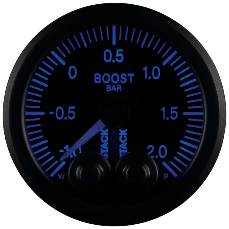 AutoMeter — Autometer Stack 52mm -1 to +2 Bar (Incl T-Fitting) Pro-Control Boost Pressure Gauge - Black
Ga Boost PC Blk 2Bar - view 5