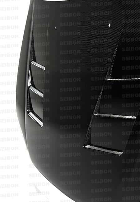 Seibon — Seibon 99-00 Honda Civic (EM1/EJ6/7/8/EK9) TS-Style Carbon Fiber Hood - view 8