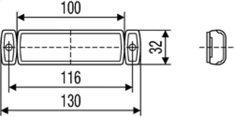Hella — Hella 8645 Series 12V Amber Side Marker Lamp
Universal Lighting M - view 5