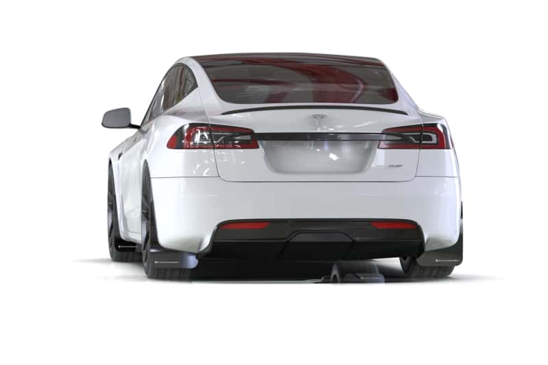 Rally Armor — Rally Armor 21-26 Tesla Model S/ S Plaid Black UR Mud Flap w/Metallic Black Logo
Mud Flap - view 4