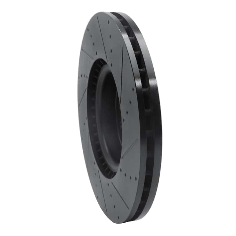 R1 Concepts — R1 18-25 Land Rover Defender 110 Front Left Drilled & Slotted Black Brake Rotor
R1 Brake Rotor Drill - view 4