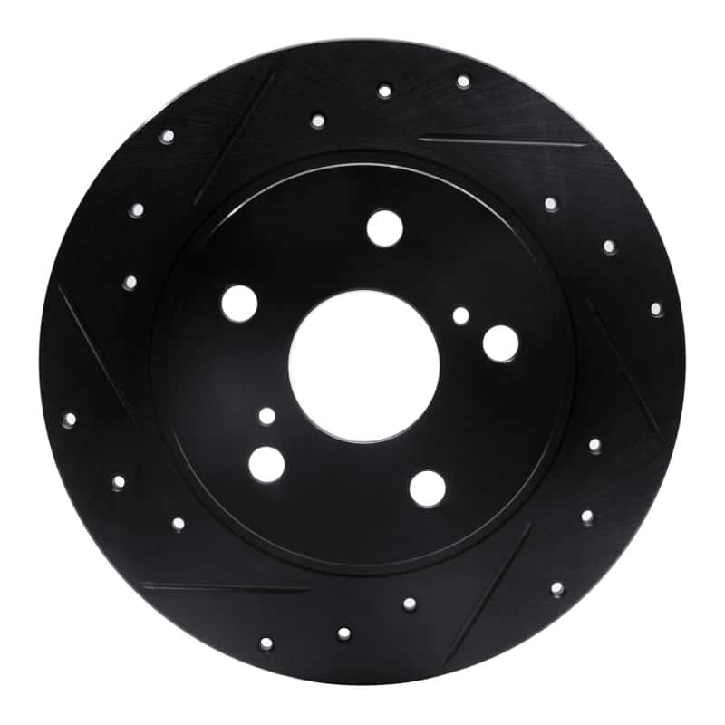 R1 Concepts — R1 11-16 Scion TC Rear Left Drilled & Slotted Black Brake Rotor
R1 Brake Rotor Drill - view 1