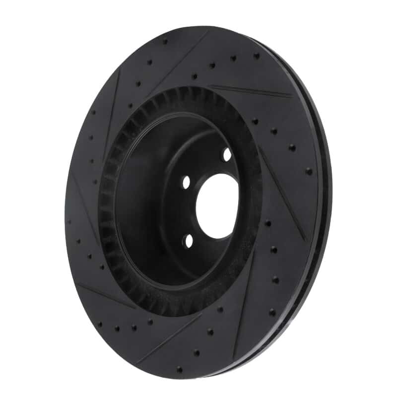 R1 Concepts — R1 10-14 BMW X6 Rear Right Drilled & Slotted Black Brake Rotor
R1 Brake Rotor Drill - view 4