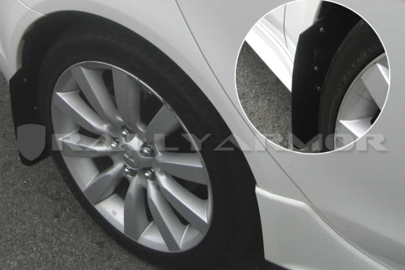 Rally Armor — Rally Armor 07-17 Mitsubishi Lancer Basic Black Mud Flap w/ Black Logo
Mud Flap - view 1