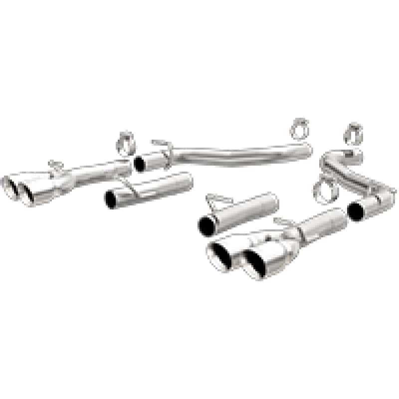 Magnaflow — MagnaFlow Axle-Back, SS, 2.5in, Quad Split Rear 3.5in Tip 2015 Dodge Challenger 3.6L V6
Axle-Back - view 1