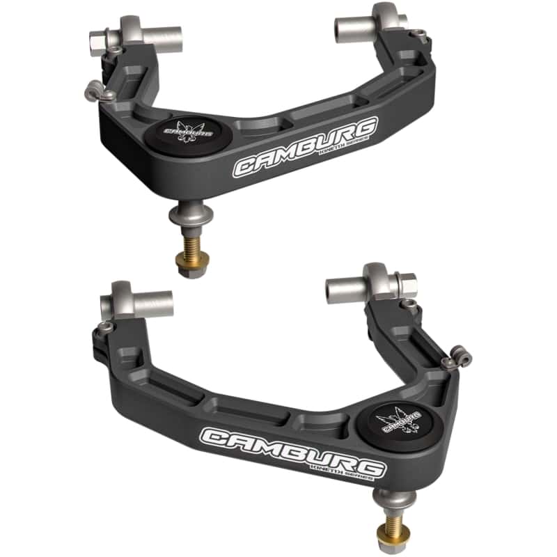 Camburg — Camburg 2024 Ford Ranger Raptor KINETIK Performance Billet Uniball Upper Arms (GRAY)
Control Arm Kit - view 1