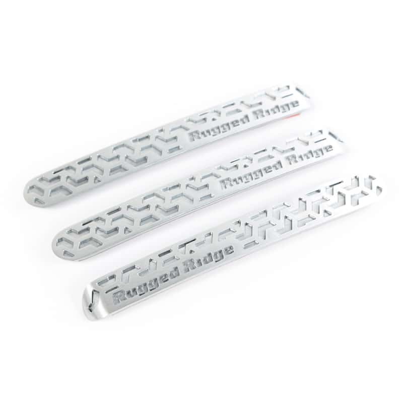 Rugged Ridge — Rugged Ridge Elite Dr Hndle Insert Brushed Tread 2D 07-18 Jeep Wrangler JK
Door Handle Inserts
Door Handle Trim - view 4