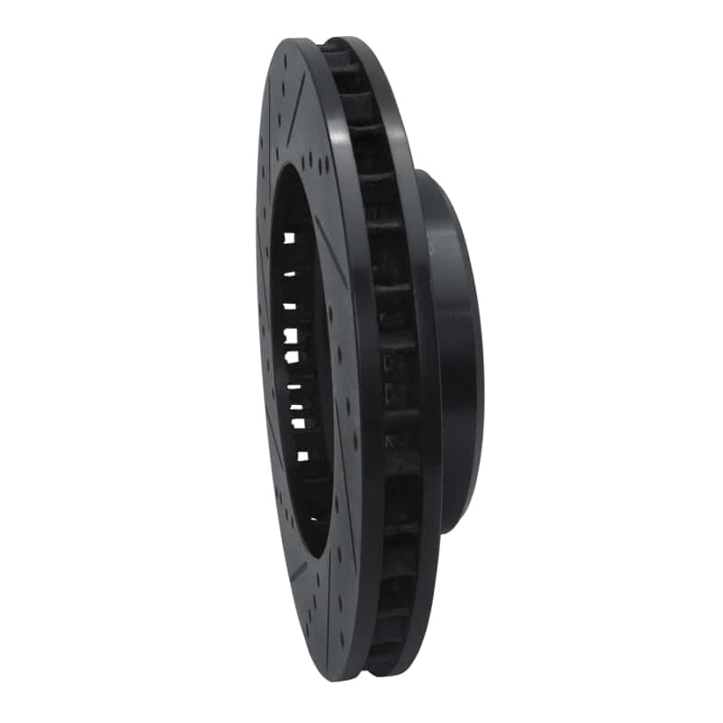 R1 Concepts — R1 98-07 Lexus LX470 Front Right Drilled & Slotted Black Brake Rotor
R1 Brake Rotor Drill - view 4