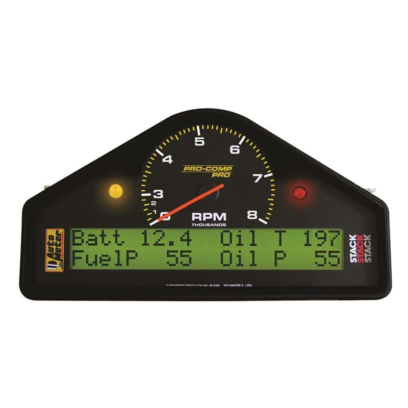 AutoMeter — Autometer Pro-Comp Race Dash RPM/Speed/Oil Press & Temp/WaterTemp/Fuel Pressure/Battery Volt Gauge
RACE DASH 0-3-8K RPM - view 2