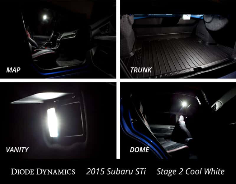 Diode Dynamics — Diode Dynamics 15-19 Subaru WRX Interior Light Kit Stage 2 - Red - view 5