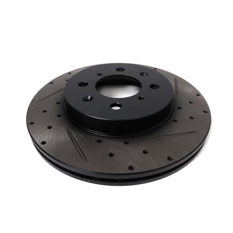 BLOX Racing — BLOX Racing 90-01 Acura Integra (Excl Type-R) Front Slotted & Drilled Rotors - Pair - view 5