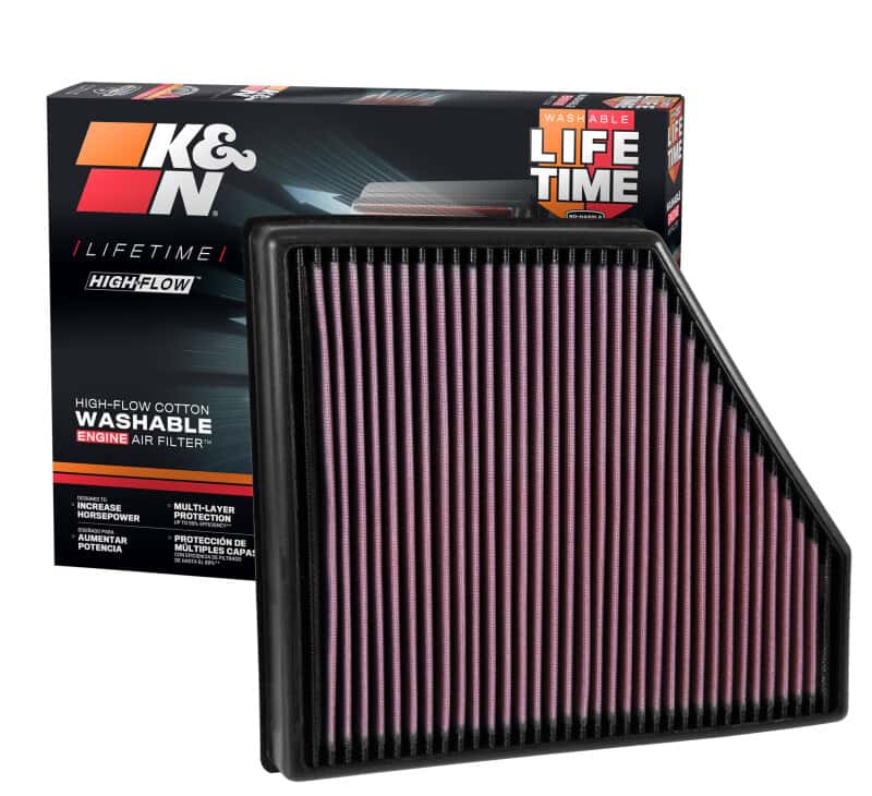 K&N Engineering — K&N 2016 Chevy Camaro SS 6.2L Drop In Air Filter
Replacement Air Filt
Air Filter - view 7