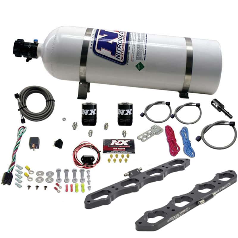 Nitrous Express — Nitrous Express Ford Coyote 5.0L V8 Nitrous Wet Port Plate Kit w/15lb Bottle
Injection System Kit
N2OSys - view 2