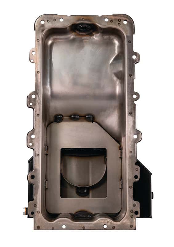 Moroso — Moroso Ford 4.6/5.4L (w/Rear Sump) Kicked Out Wet Sump 7qt 6.5in Steel Oil Pan - view 3