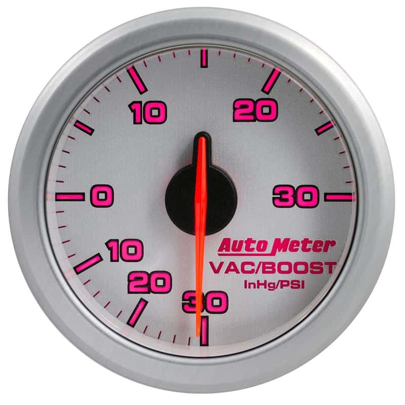 AutoMeter — Autometer Airdrive 2-1/6in Boost/Vac Gauge 30in HG/30 PSI - Silver
GA 2" BST/V ARDRV SL - view 7