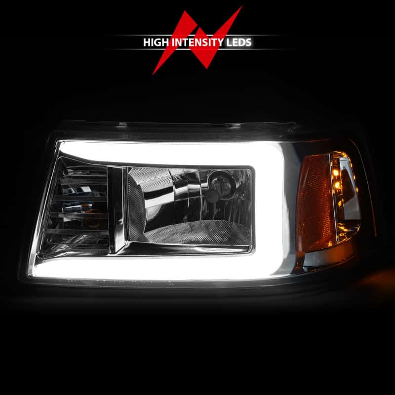 ANZO — ANZO 2001-2011 Ford Ranger Crystal Headlights w/ Light Bar Chrome Housing
Head Light Set
HdLtSet - view 5