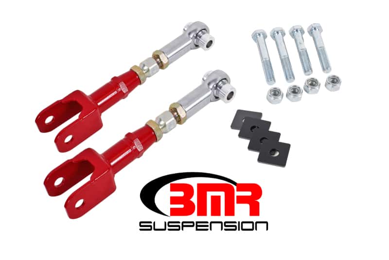 BMR Suspension — BMR 15-17 S550 Mustang Rear On-Car Adj. Rod Ends Toe Rods - Red
Rear Toe Rods - view 1