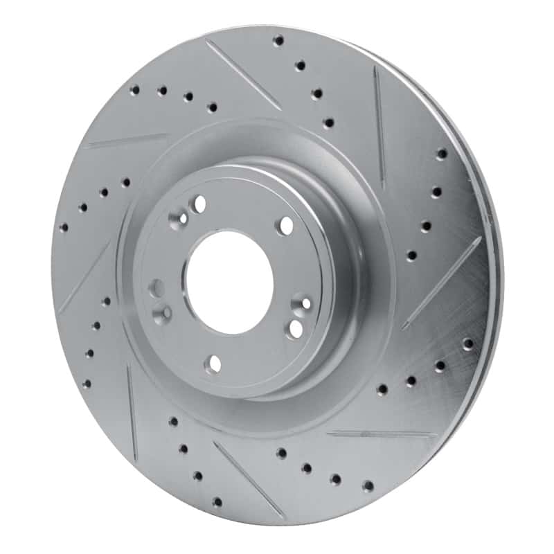 R1 Concepts — R1 11-17 Genesis G80 Front Right Drilled & Slotted Silver Brake Rotor
R1 Brake Rotor Drill - view 2