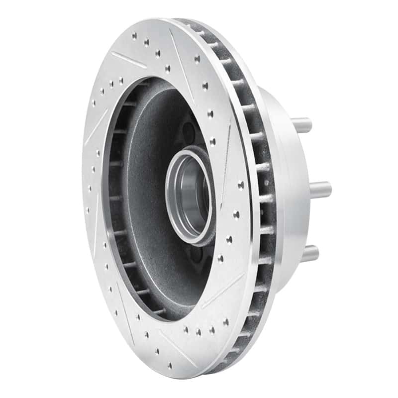 R1 Concepts — R1 92-94 Ford E-350 Econoline Club Wagon Front Left Drilled & Slotted Silver Brake Rotor
R1 Brake Rotor Drill - view 4