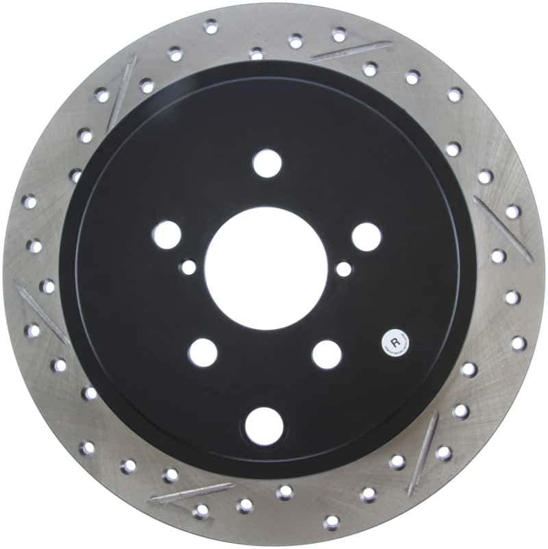Stoptech — StopTech 08-10 Impreza WRX (Exc STi)/08-10 Impreza Coupe/Sedan Slotted & Drilled Right Rear Rotor
Disc Brake Rotor
Slot/Drill Rotor - view 8