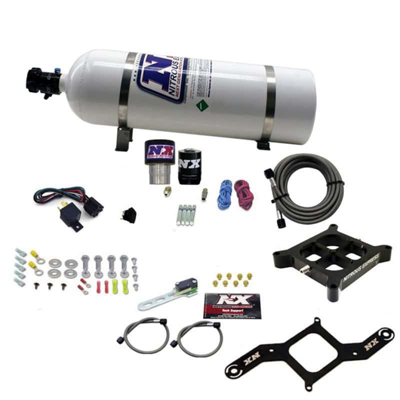Nitrous Express — Nitrous Express Single Entry Crossbar RNC .178 4500 Flange Nitrous Kit (250-650HP) w/15lb Bottle
Injection System Kit
N2OSys - view 2