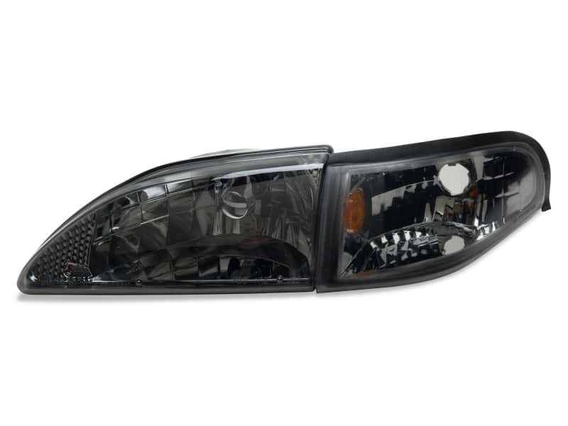 Raxiom — Raxiom 94-98 Mustang Axial Series Cobra Style Headlights- Black Housing (Clear Lens)
Headlights - view 5