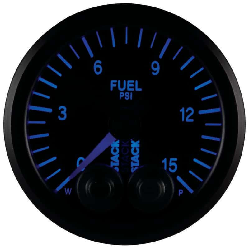 AutoMeter — Autometer Stack 52mm 0-15 PSI 1/8in NPTF Male Pro-Control Fuel Pressure Gauge - Black
Ga FuelP PC Bk 15psi - view 5