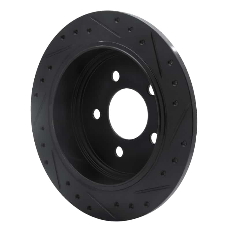 R1 Concepts — R1 93-98 Jeep Grand Cherokee Rear Left Drilled & Slotted Black Brake Rotor
R1 Brake Rotor Drill - view 4