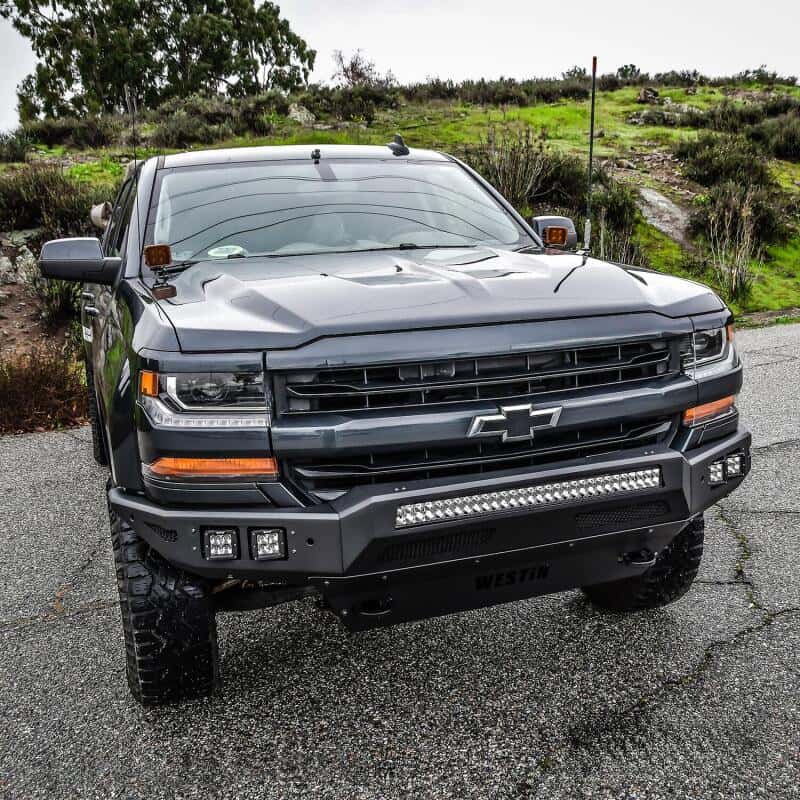 Westin — Westin 16-19 Chevy/GMC Silverado/Sierra 1500 Pro-Mod Front Bumper - Textured Black
Bumper- Front
Bumper-Front - view 4