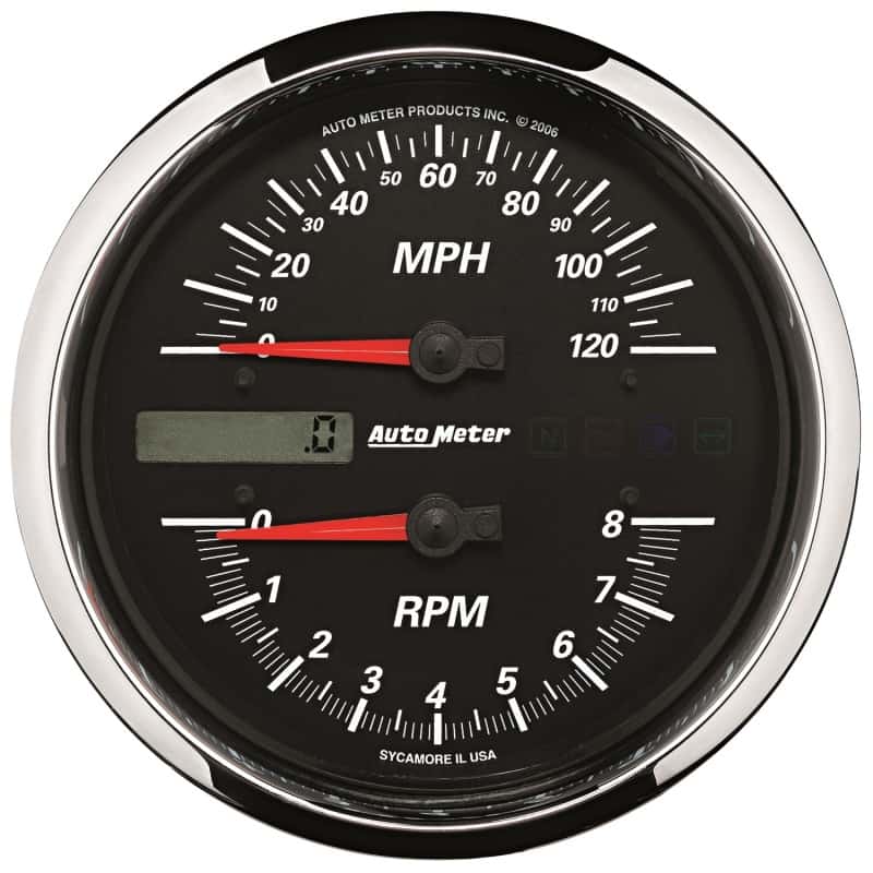 AutoMeter — Autometer Pro-Cycle Gauge Tach/Speedo 4 1/2in 8K Rpm/120 Mph Black
4" RPM/SP 8K/120 B P - view 1