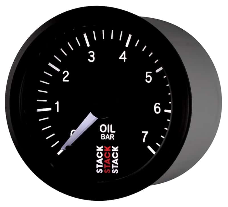 AutoMeter — Autometer Stack 52mm 0-7 Bar M10 Male Pro Stepper Motor Oil Pressure Gauge - Black
Ga OP ProStpr B 7Bar - view 3